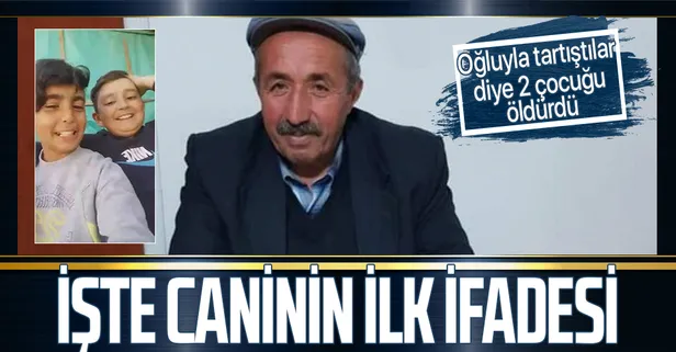 Çorum'da oğluyla tartıştığı için iki çocuğu öldüren zanlının ilk ifadesi: Pişmanım