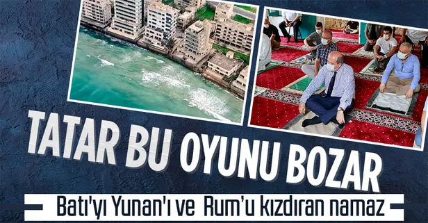 KKTC Cumhurbaşkanı Ersin Tatar, Kapalı Maraş'ta 47 yıl sonra ibadete açılan Bilal Ağa Mescidinde cuma namazını kıldı