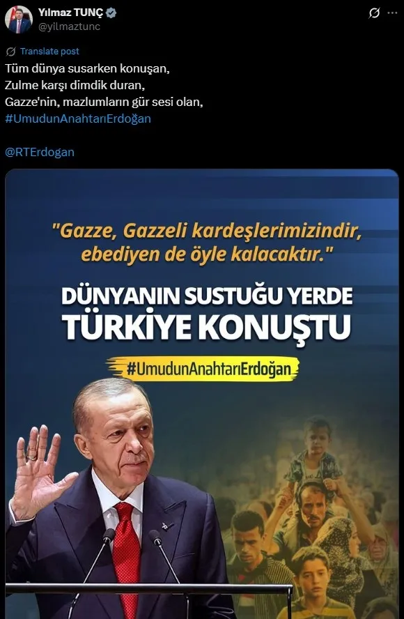 Bakanlardan paylaşım (Sosyal Medya)