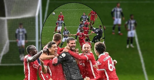 Alisson Becker 90+5'te Liverpool'a hayat verdi! Korner için kalesini terk etti, golü attı