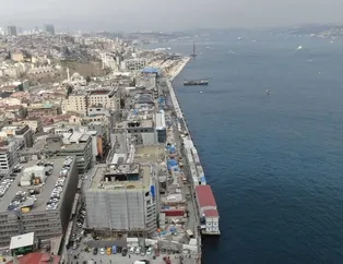 Galataport Kruvaziyer Liman projesinde sona yaklaşıldı! Bölgedeki son durum havadan görüntülendi