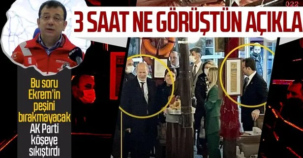 İmamoğlu’na peş peşe tepkiler! Neden görüştün açıkla