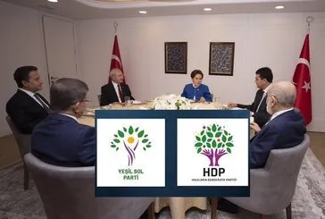6’lı koalisyon HDPKK’yı ’Yeşil Sol’ maskesiyle oyuna dahil edilecek
