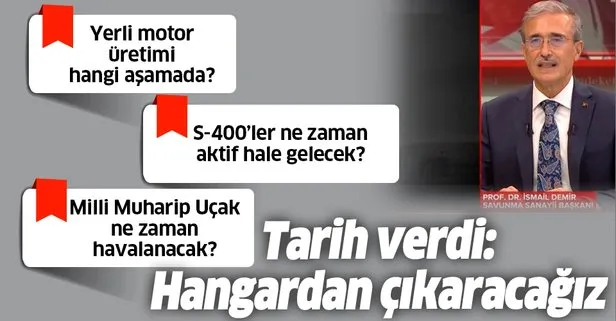 Son dakika: Savunma Sanayii Başkanı İsmail Demir’den A Haber’de önemli açıklamalar