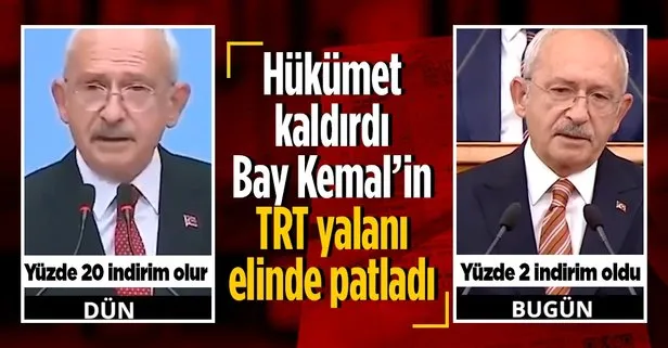 CHP’li Kılıçdaroğlu’nun TRT yalanı elinde patladı!