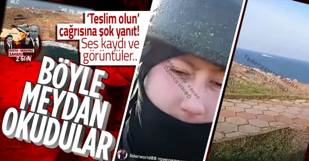 13 Ukrayna askeri Yılan Adası'nda Rus savaş gemisine böyle meydan okudu! Ses kaydı ve görüntüler ortaya çıktı