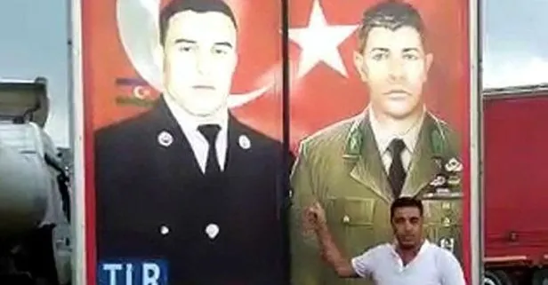 Gürcistan polisine direnen Türk şoför, TIR’daki milli kahramanların fotoğrafını söktürmedi!