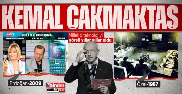 Kemal Kılıçdaroğlu yine dalga konusu oldu: Millet o teknolojiyi göreli yıllar oluyor! Başkan Erdoğan ve Turgut Özal...