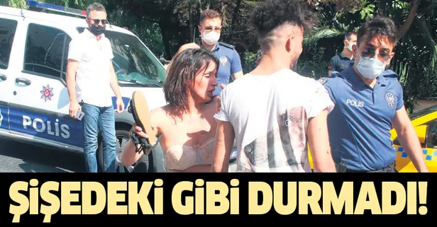 Şişedeki gibi durmadı!