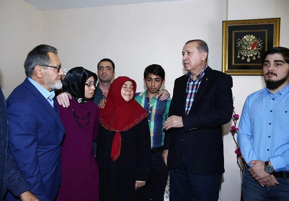 Erdoğan'dan şehit ailelerine ziyaret-5