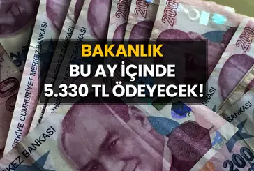 Bakanlık Bu Ay İçinde Karşılıksız 5.330 TL Ödeyecek!