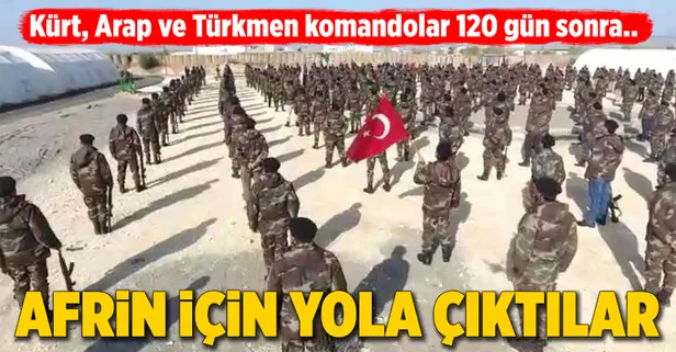 ÖSO'nun Türkmen komandoları Afrin yolunda
