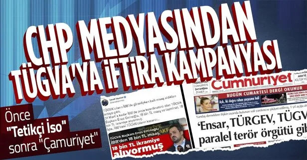 CHP medyasından TÜGVA’ya iftira! Önce İsmail Saymaz sonra Cumhuriyet Gazetesi! İddialara yalanlama geldi