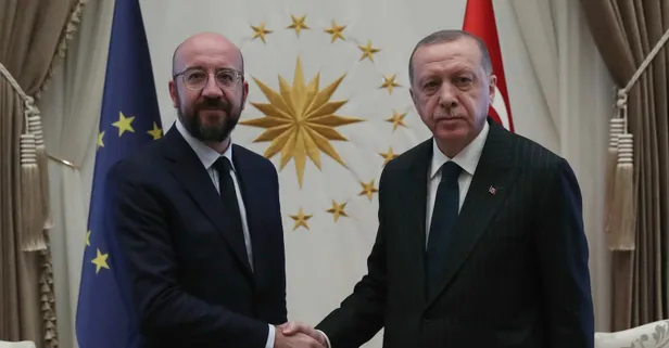 SON DAKİKA: Başkan Erdoğan AB Konseyi Başkanı Charles Michel'le görüştü: Türkiye ile göç yükünü kaldıramaz