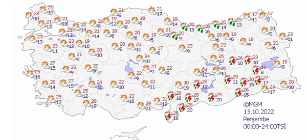 HAVA DURUMU | Meteorolojiden sel ve heyelan alarmı! İl il uyardı: Kuvvetli yağış geliyor | 11-15 Ekim 2022-12