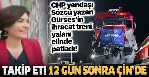 CHP yandaşı Sözcü’nün yazarı Özlem Gürses’in çektiği tren videosu dalga konusu oldu!