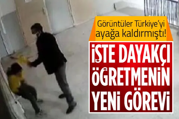 Aksaray'da öğrenci dövdüğü için öğretmenlikten alınmıştı! Yeni görevi belli oldu-1