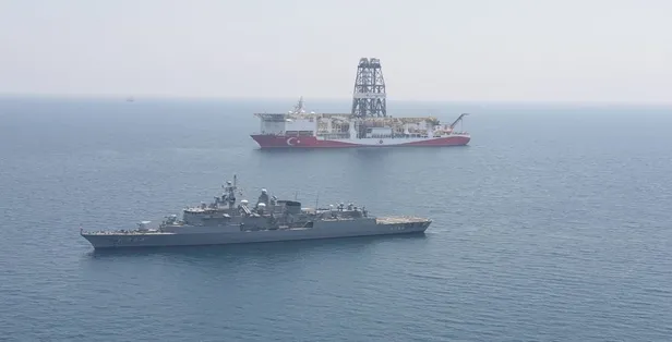 Milli Savunma Bakanlığı paylaştı! Yavuz sondaj gemisine Barbaros eşlik ediyor-2