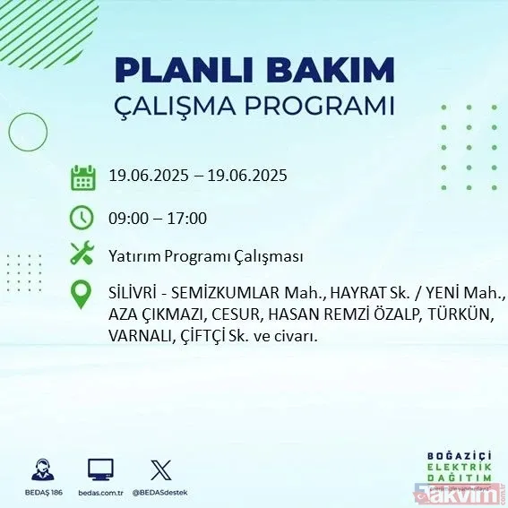 İstanbul elektrik kesintisi başladı: Mahallende o saat aralığında yok! BEDAŞ duyurdu - 7