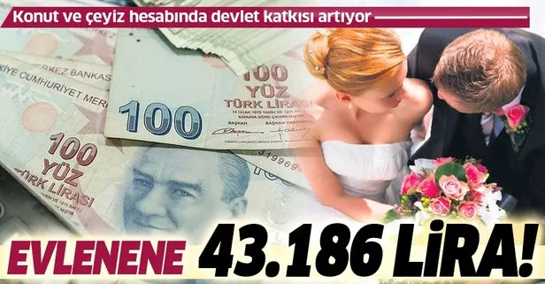 Konut ve çeyiz hesabında devlet katkısı artıyor: Evlenene 43.186 TL