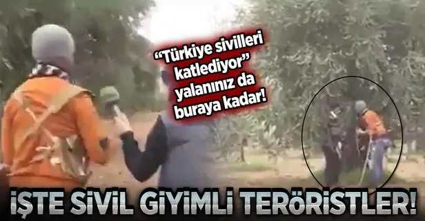 PYD/PKKlı teröristlerden sivil elbise aldatmacası