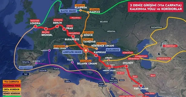 Balkanları İstanbul’a bağlayacak proje: Via Carpatia! Ulaştırma ve Altyapı Bakanı Abdulkadir Uraloğlu açıkladı: Uzunluğu 712 kilometre
