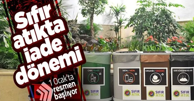 Sıfır atıkta depozito iade dönemi! 1 Ocak 2022’den itibaren başlıyor