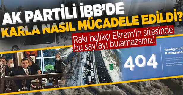 Krizde balıkçıya giden İmamoğlu'na belediyecilik dersi! AK Partili İBB'de karla nasıl mücadele edilirdi?