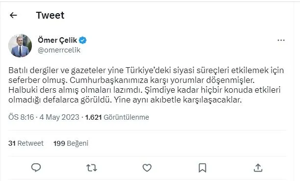 The Economist'ten Başkan Erdoğan'ı ve milli iradeyi hedef alan hadsiz kapak! Cumhurbaşkanlığı ve AK Parti'den peş peşe tepkiler-2