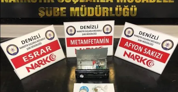 Zehir tacirinin yöntemi ’pes’ dedirtti! Teybin içinde uyuşturucu...