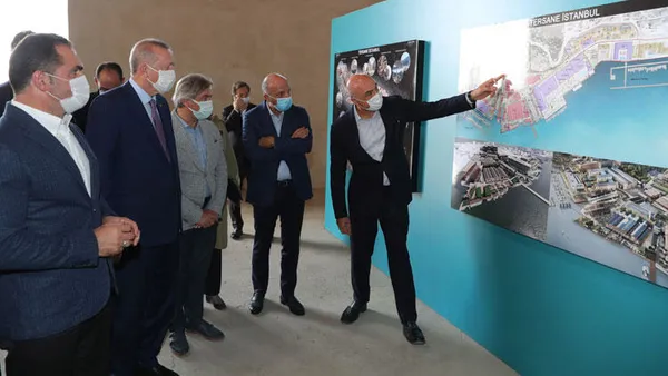 Başkan Erdoğan 'Tersane İstanbul'da incelemelerde bulundu-3