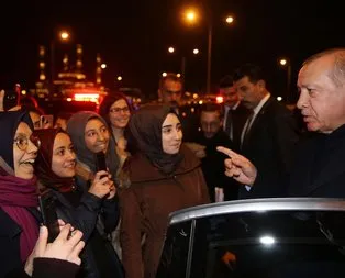 Başkan Erdoğan o öğrencilerle yakından ilgilendi