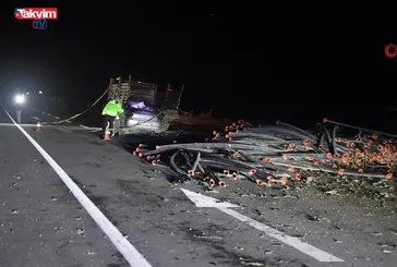 Konya'da kaza: Otomobil römorka saplandı: 1 ölü!