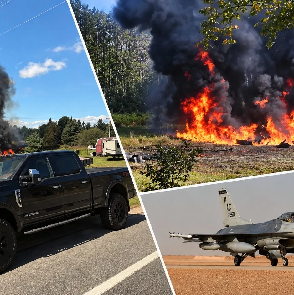 ABD’de F-16 savaş uçağı düştü!