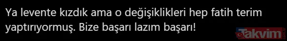 Galatasaray taraftarından Fatih Terim'e büyük tepki: Sorun Levent hocada değilmiş - 44