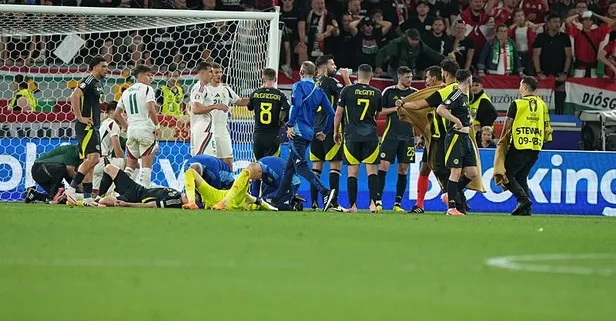 EURO 2024'te korku dolu anlar! Macaristan-İskoçya maçında Varga hastaneye kaldırıldı | Macaristan Futbol Federasyonu'ndan ilk açıklama