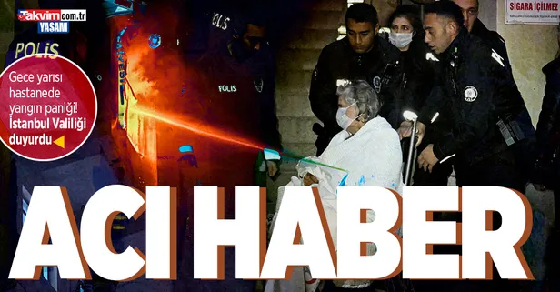 Üsküdar'da bulunan Sultan Abdülhamid Han Eğitim ve Araştırma Hastanesi'nde yangın! Valilik açıkladı: Bir hasta hayatını kaybetti