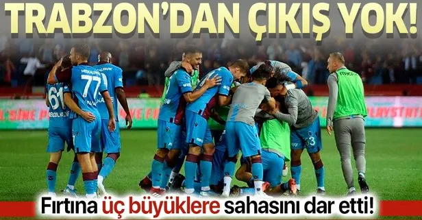 Trabzon’dan çıkış yok! Trabzonspor 3 büyüklere sahasını dar ediyor
