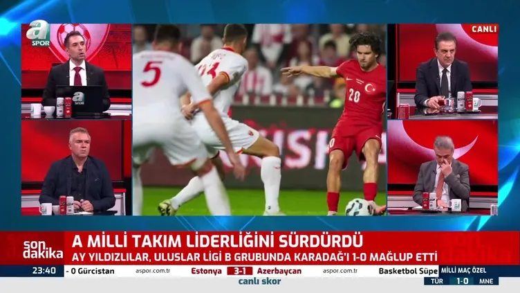 UEFA Uluslar Ligi: TÜRKİYE 1 - 0 Karadağ
