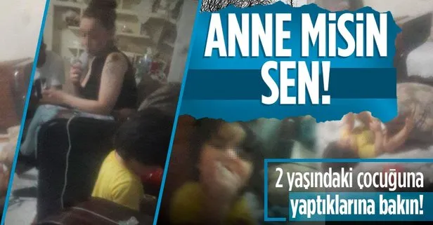 Vicdansız kadın 2 yaşındaki çocuğuna sigara içirdi! Polis her yerde onu arıyor...