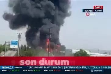 GEBZE'DE FABRİKA YANGINI!