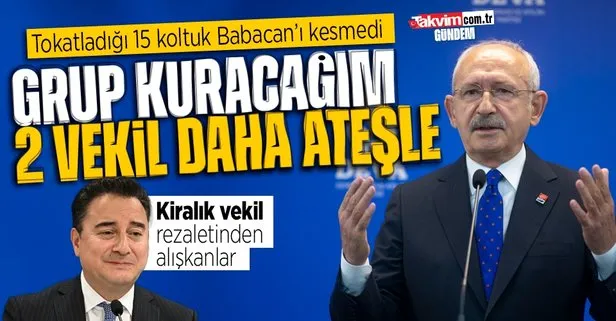 DEVA Partisi Genel Başkanı Ali Babacan’ın gözü doymuyor! Grup kurmak için CHP’nin kapsını çalacak: 2 vekil daha verin
