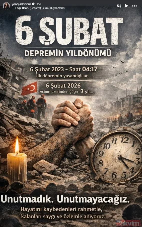 Üç yıl geçti ama acımız hala taze! Asrın felaketinde ünlülerden 6 Şubat mesajları - 11