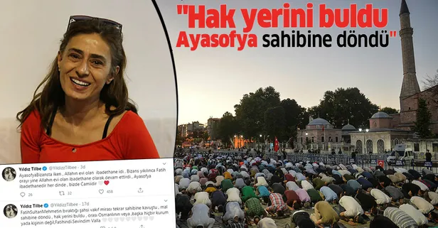 Yıldız Tilbe'nin Ayasofya paylaşımına rekor beğeni! "Hak yerini buldu, Ayasofya sahibine döndü"