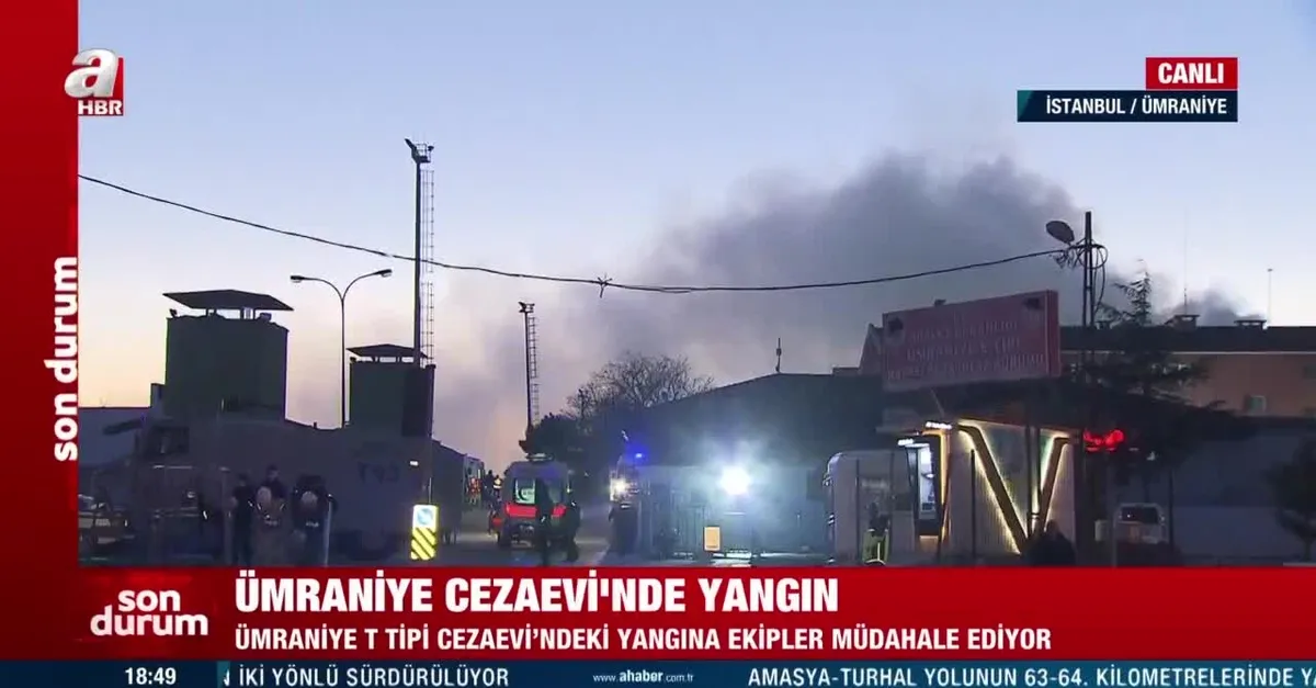 Ümraniye T Tipi Cezaevi’nde yangın!