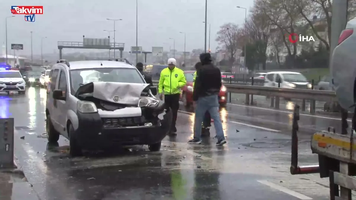 Fatih’te zincirleme trafik kazası: 1 yaralı