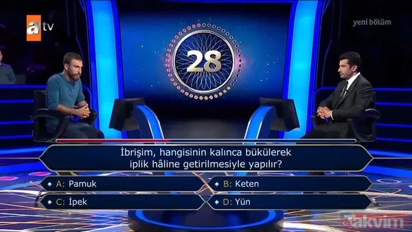 atv'de Kenan İmirzalıoğlu'nun sunduğu Kim Milyoner Olmak İster'de dikkat çeken Mustafa Kemal Atatürk sorusu - 33