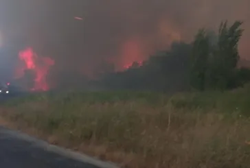 Çanakkale’de yangınla mücadele