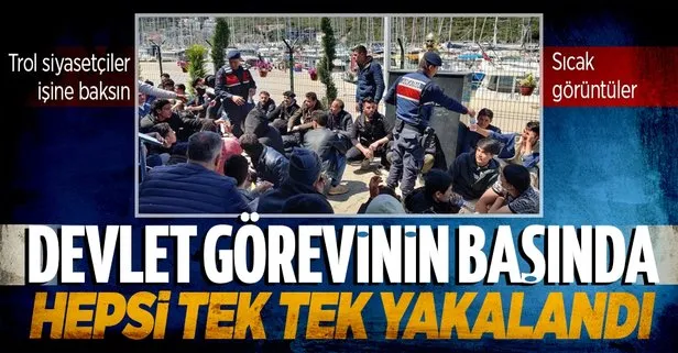 Düzensiz göçe geçit yok! Hepsi tek tek yakalandı