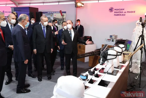 Başkan Erdoğan, Barutsan Roket ve Patlayıcı Fabrikası'nda yerli ve milli silah ve mühimmatları inceledi! - 32